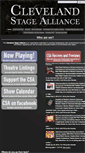 Mobile Screenshot of clevelandstagealliance.com