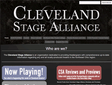 Tablet Screenshot of clevelandstagealliance.com